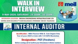 MEIL Walk In Interview 2026