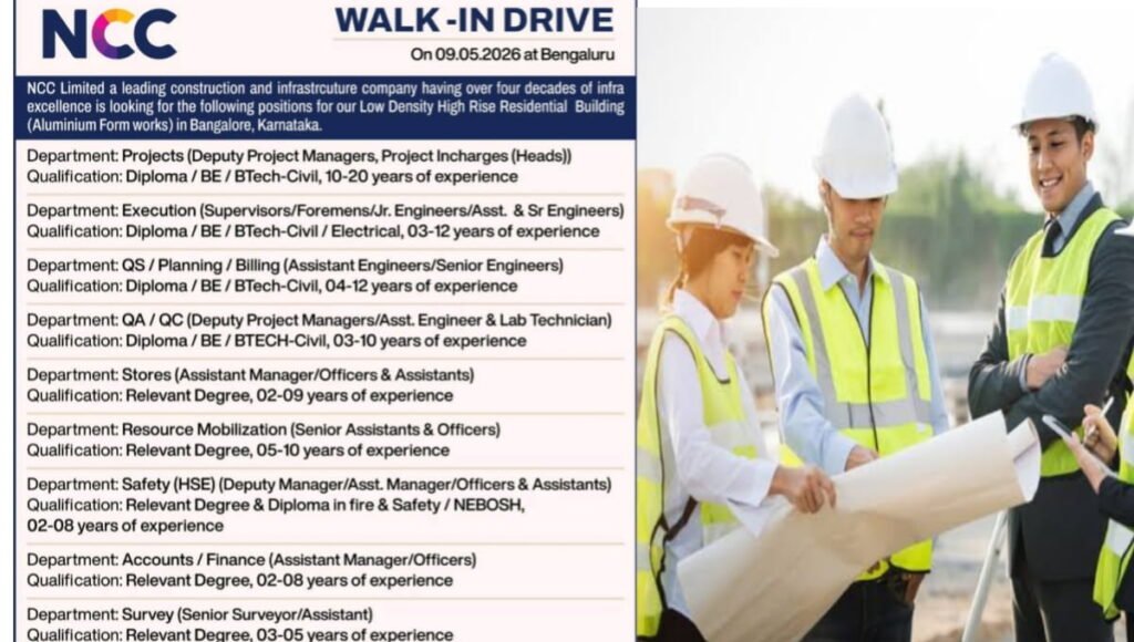 NCC Limited Walk-In Drive 2026