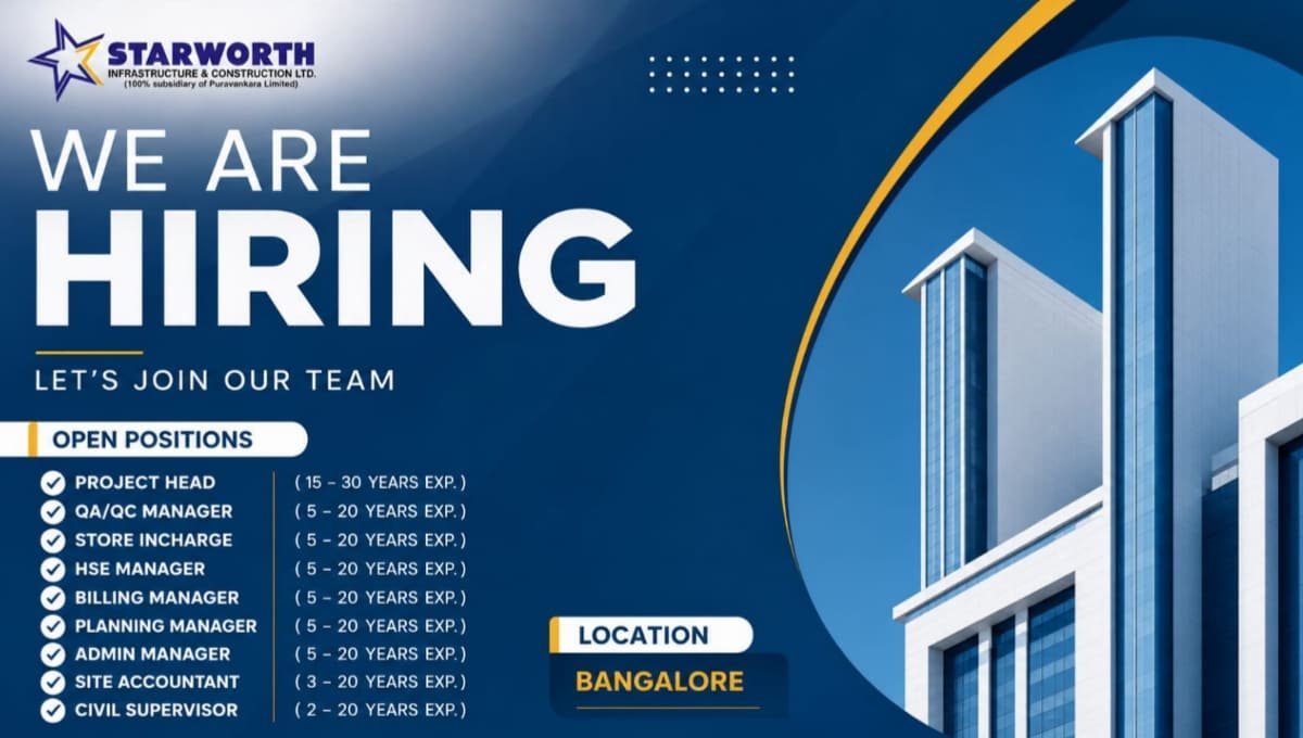 Starworth Infrastructure Hiring 2026