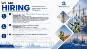 Latest Tata Projects Careers 2026