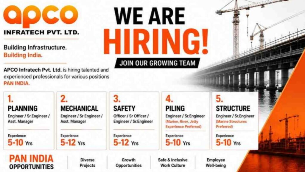APCO Infratech Pvt Ltd Hiring 2026