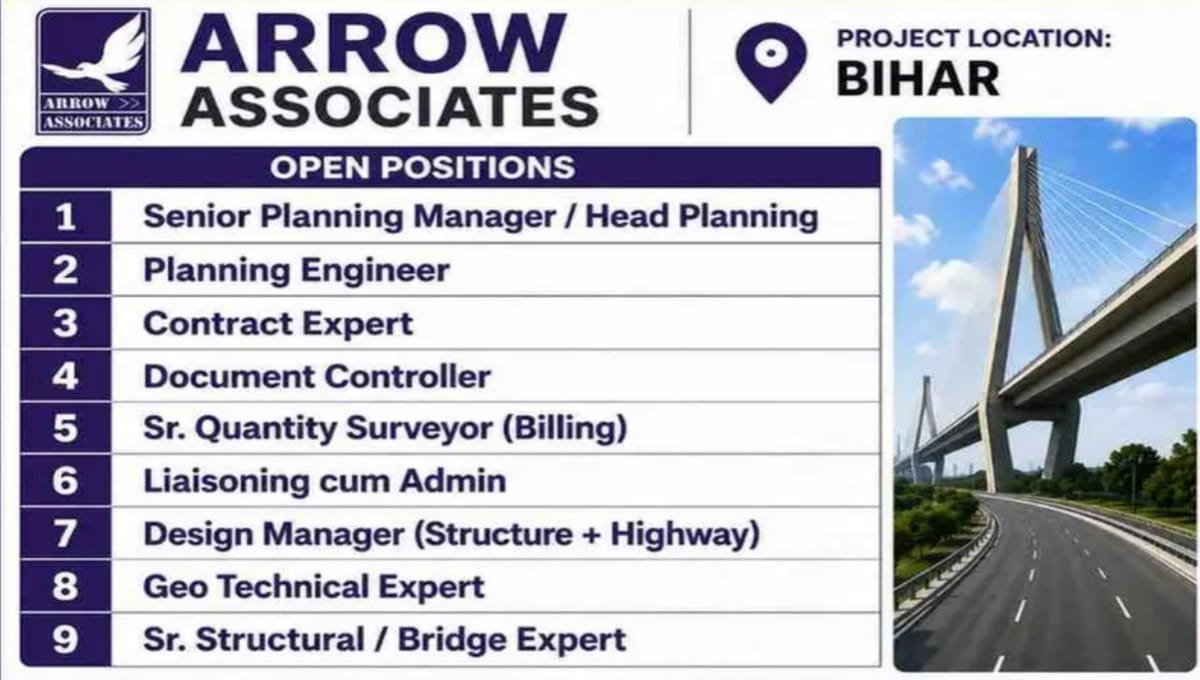 Arrow Associates Recruitment 2026