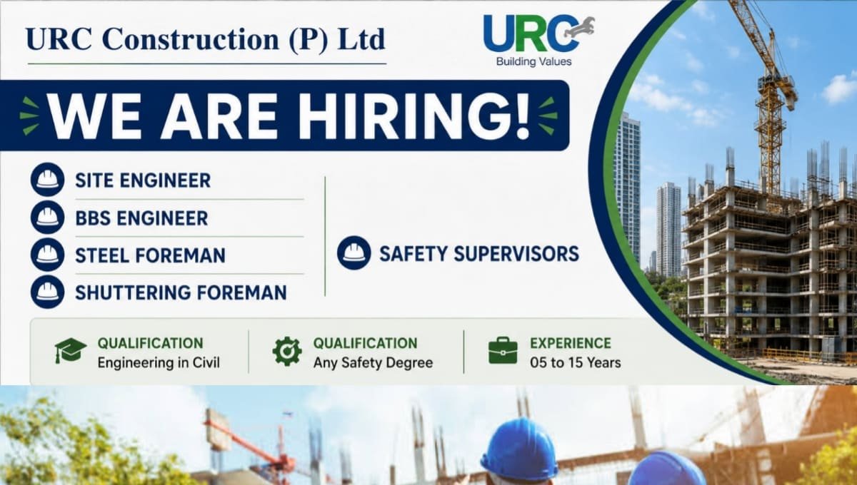 URC Construction Recruitment 2026