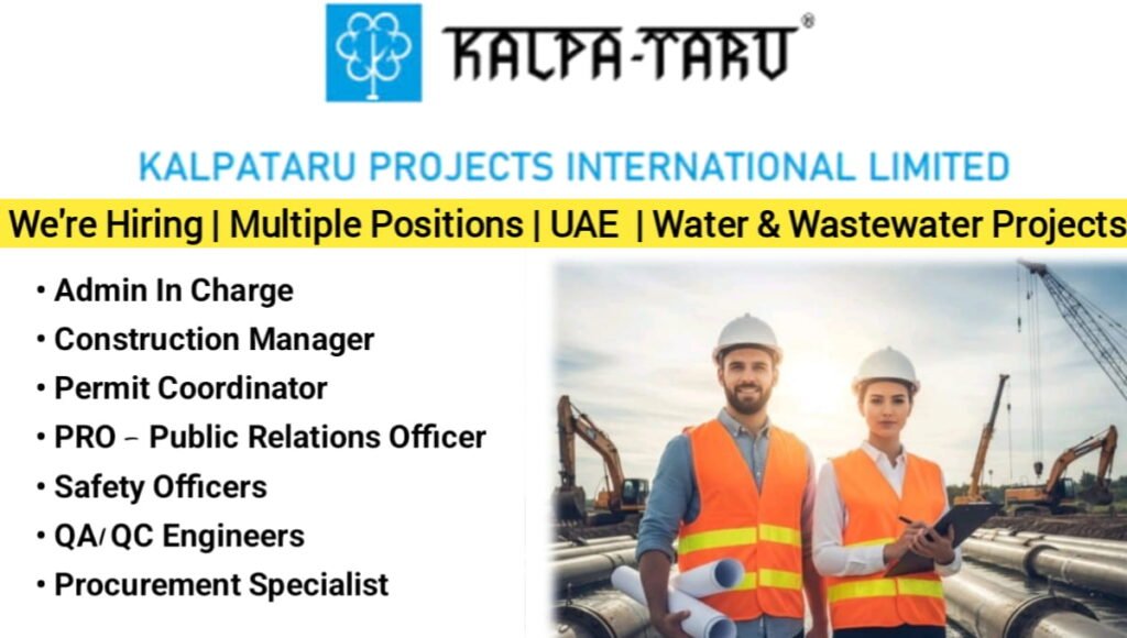 Kalpataru Projects Recruitment 2026