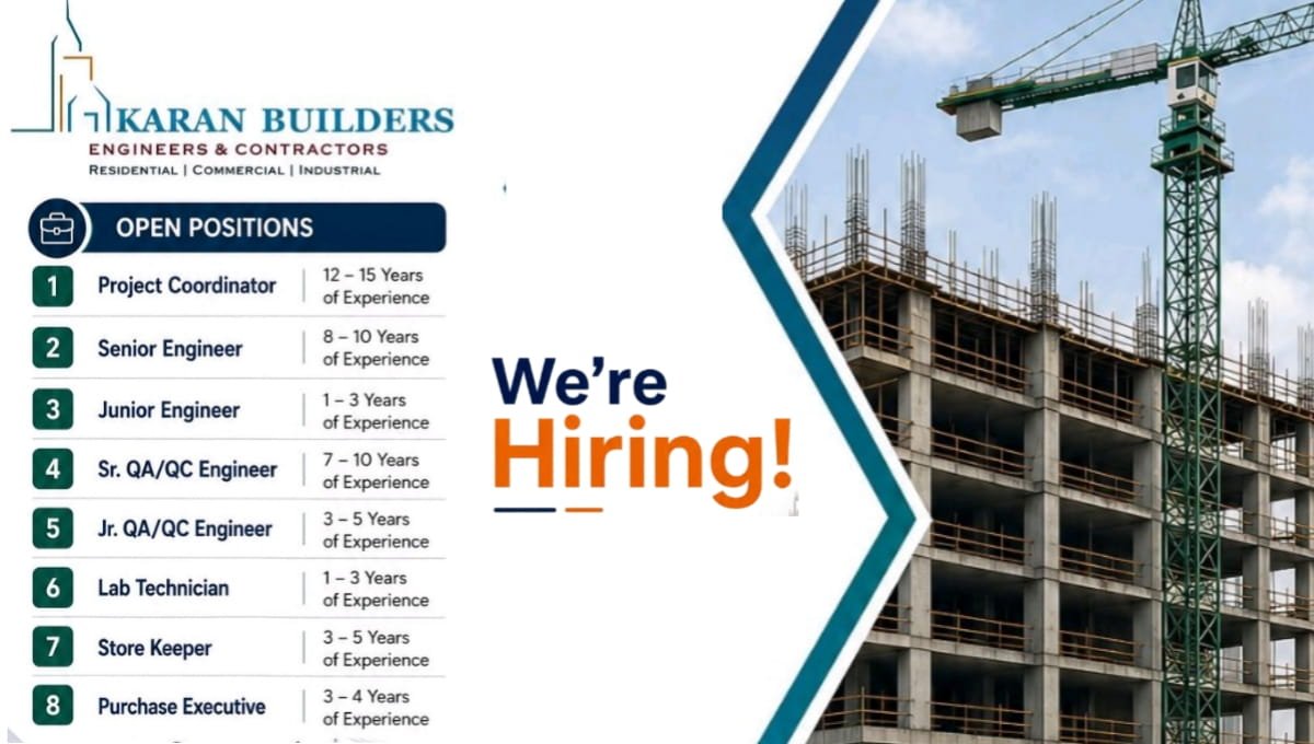 Karan Builders Walk-In Interview 2026