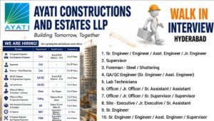 Ayati Constructions Walk-In Interview 2026