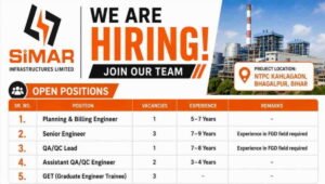 Simar Infrastructure Ltd Hiring