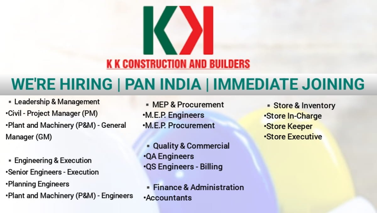 KK Construction and Builders Recruitment