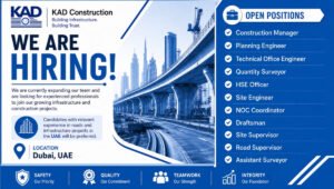 KAD Construction Recruitment 2026