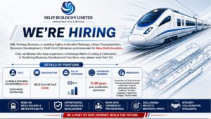 Dilip Buildcon Limited Recruitment 2026