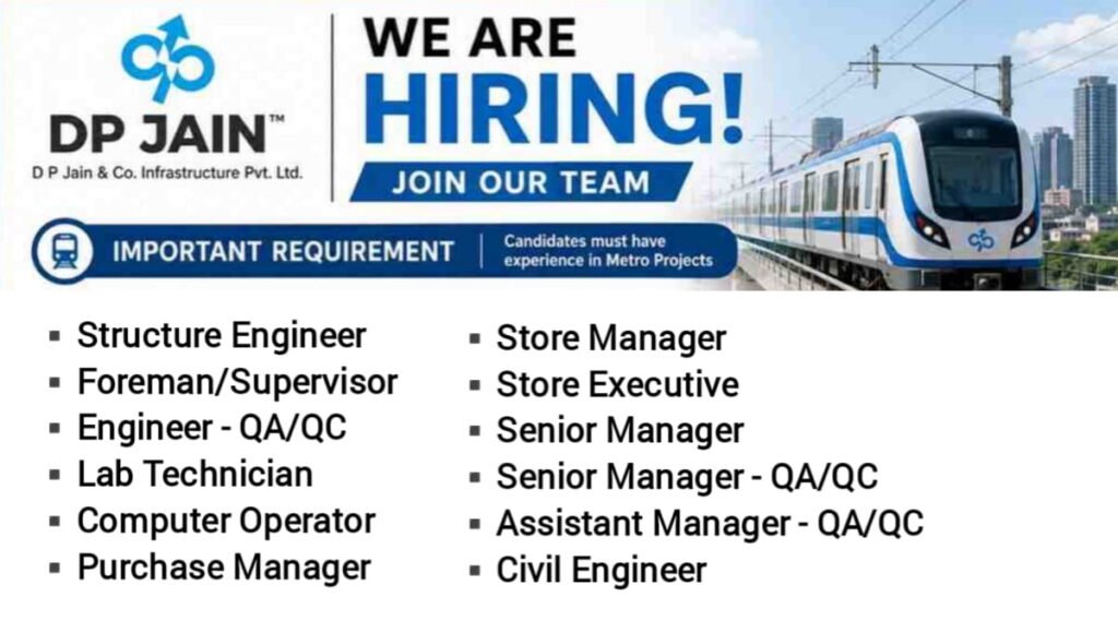 DP Jain & Co Infrastructure Careers