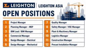 Leighton Asia Recruitment 2026