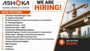 Ashoka Buildcon Ltd Job Opening 2026