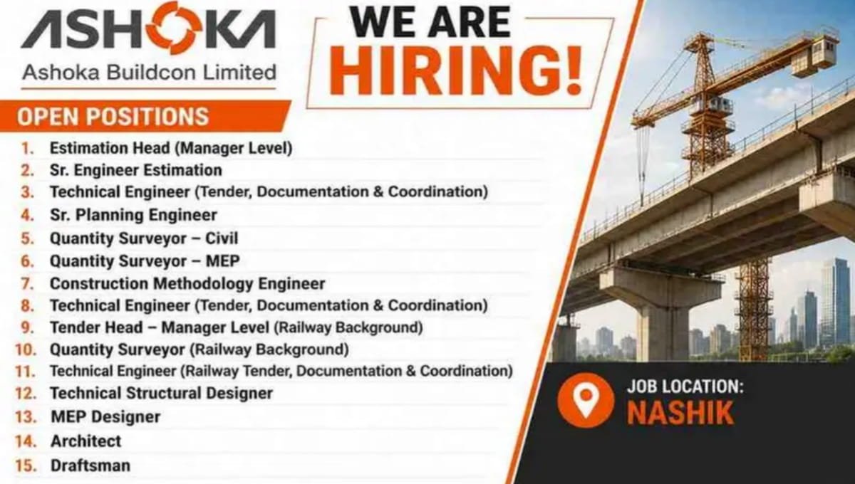 Ashoka Buildcon Ltd Job Opening 2026