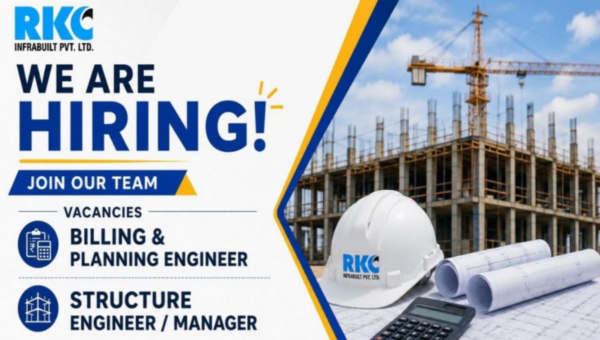 RKC Infrabuilt Pvt Ltd Recruitment 2026