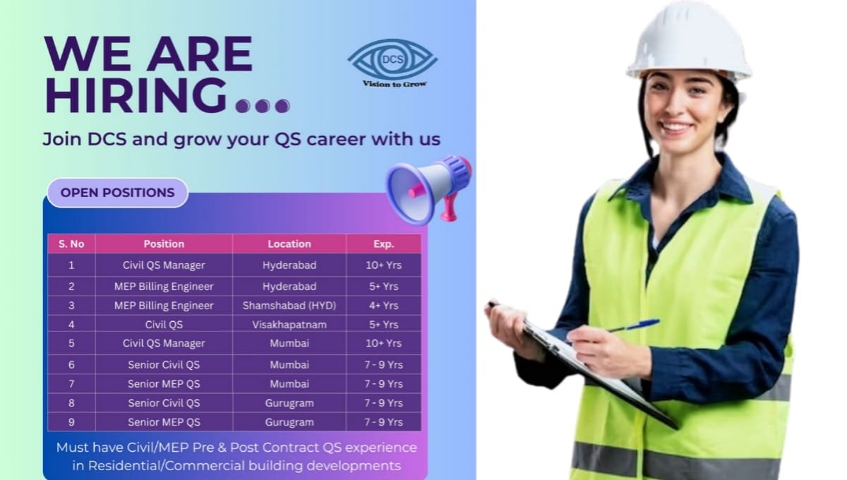 DCS Hiring QS Professionals