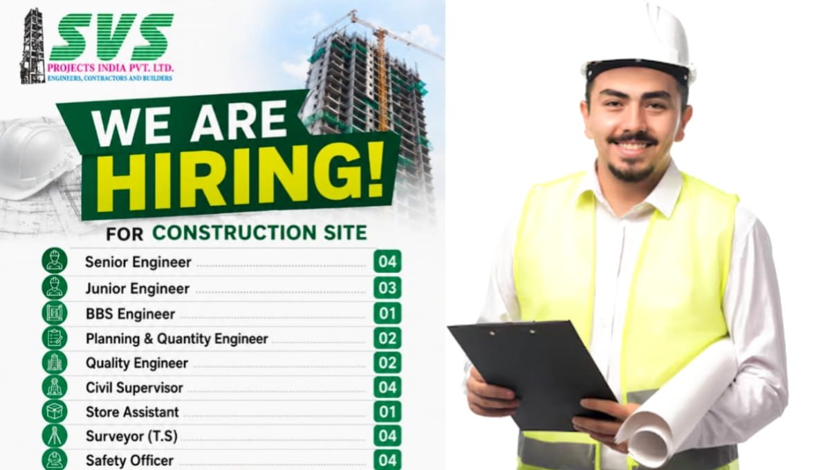 SVS Projects India Pvt Ltd Hiring