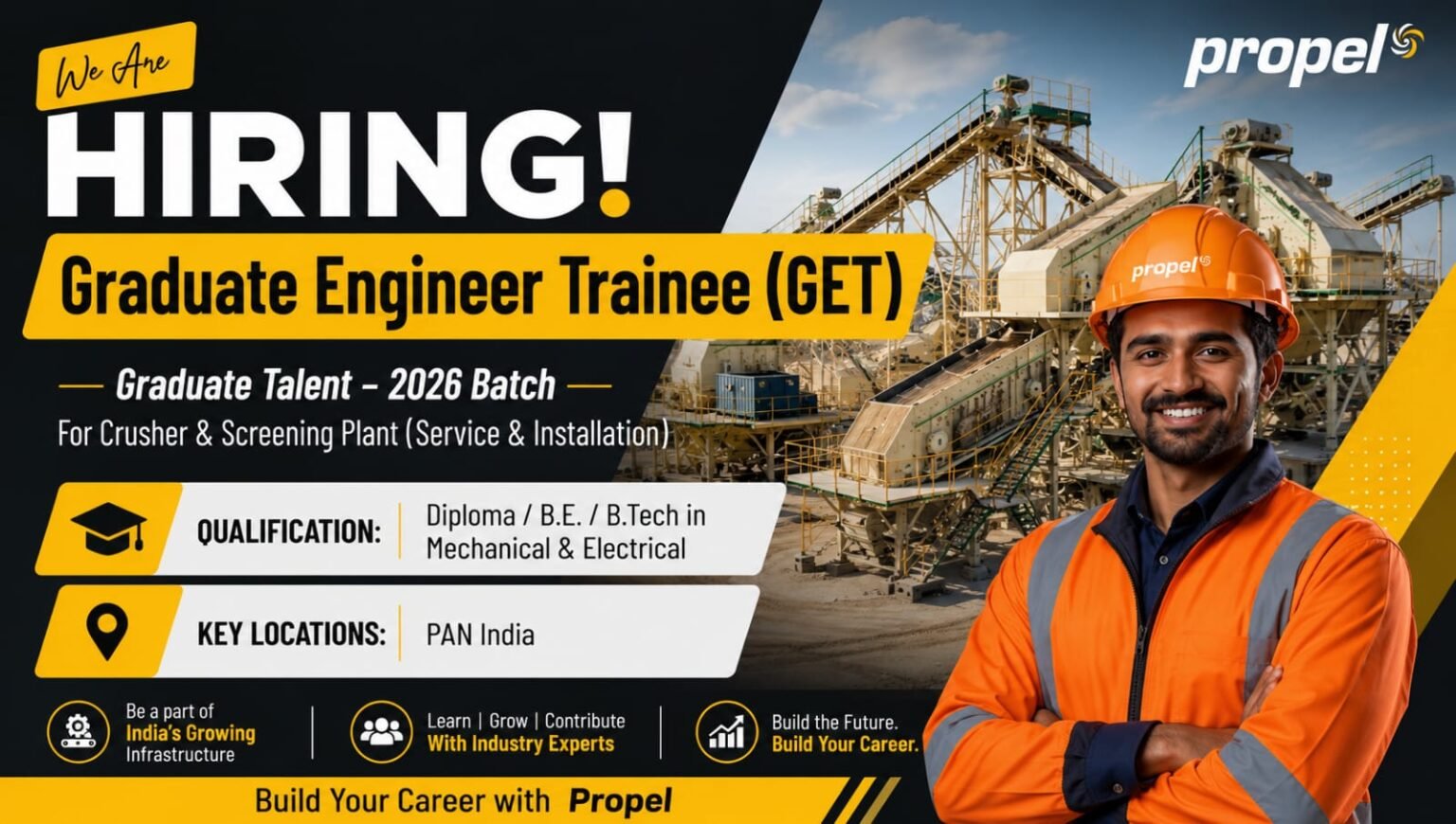 Propel Industries Graduate Engineer Trainee (GET) Recruitment 2026