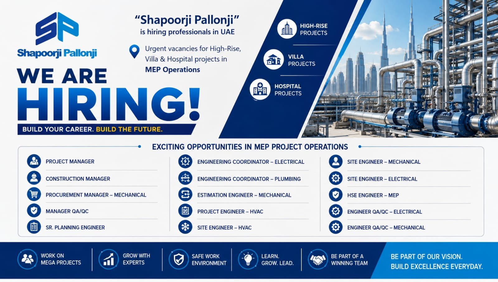 Shapoorji Pallonji UAE Recruitment