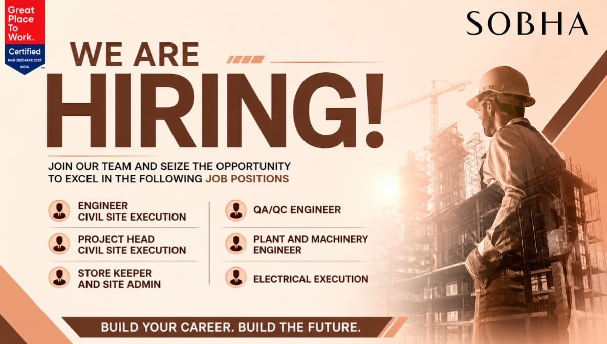 SOBHA Recruitment 2026