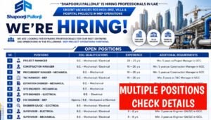 Shapoorji Pallonji UAE Recruitment 2026