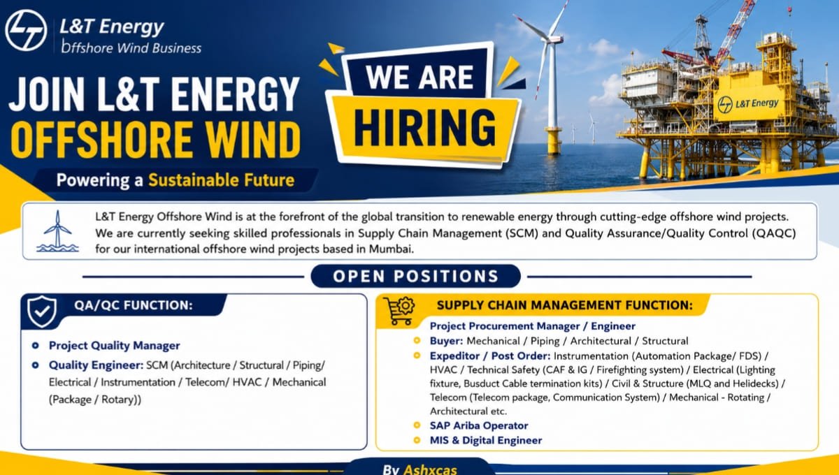 L&T Energy Offshore Wind Recruitment