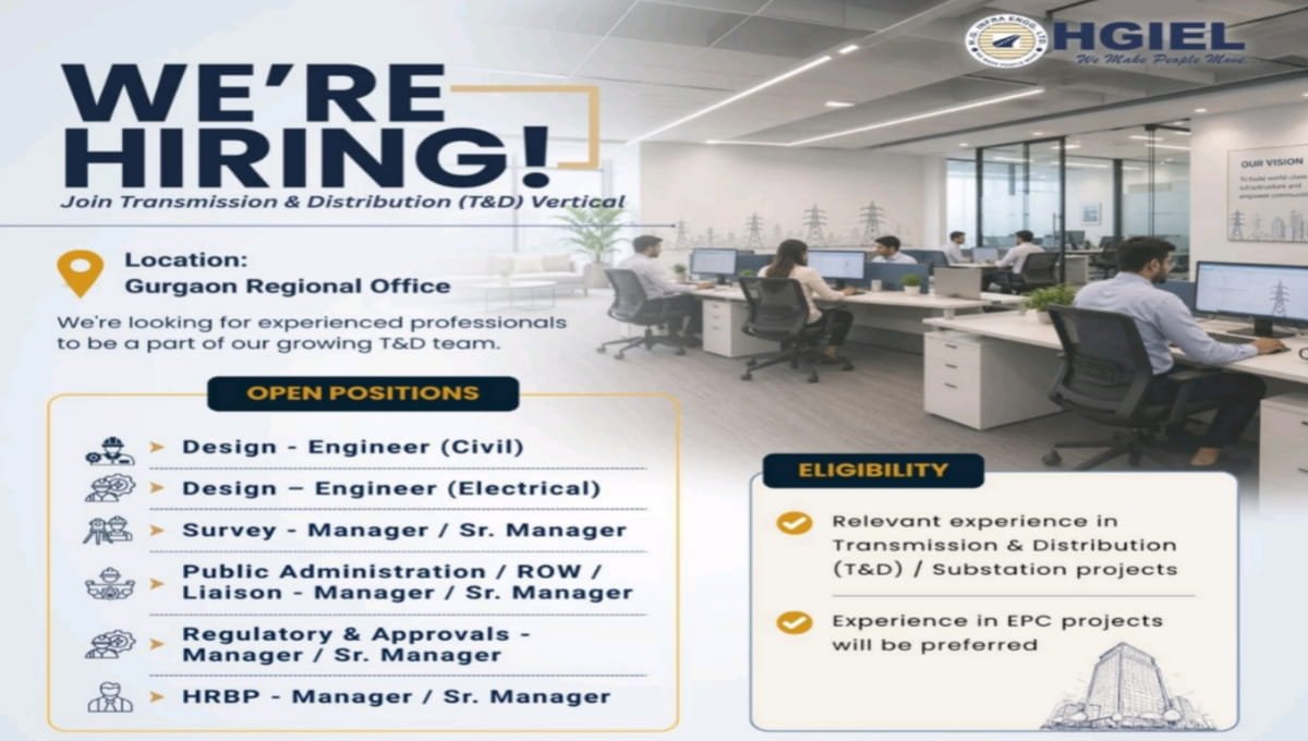 HG Infra Engineering Ltd Latest Job Vacancy