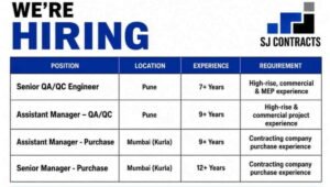 SJ Contracts Pvt Ltd Hiring 2026