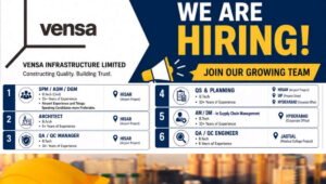 Vensa Infrastructure Ltd Hiring 2026