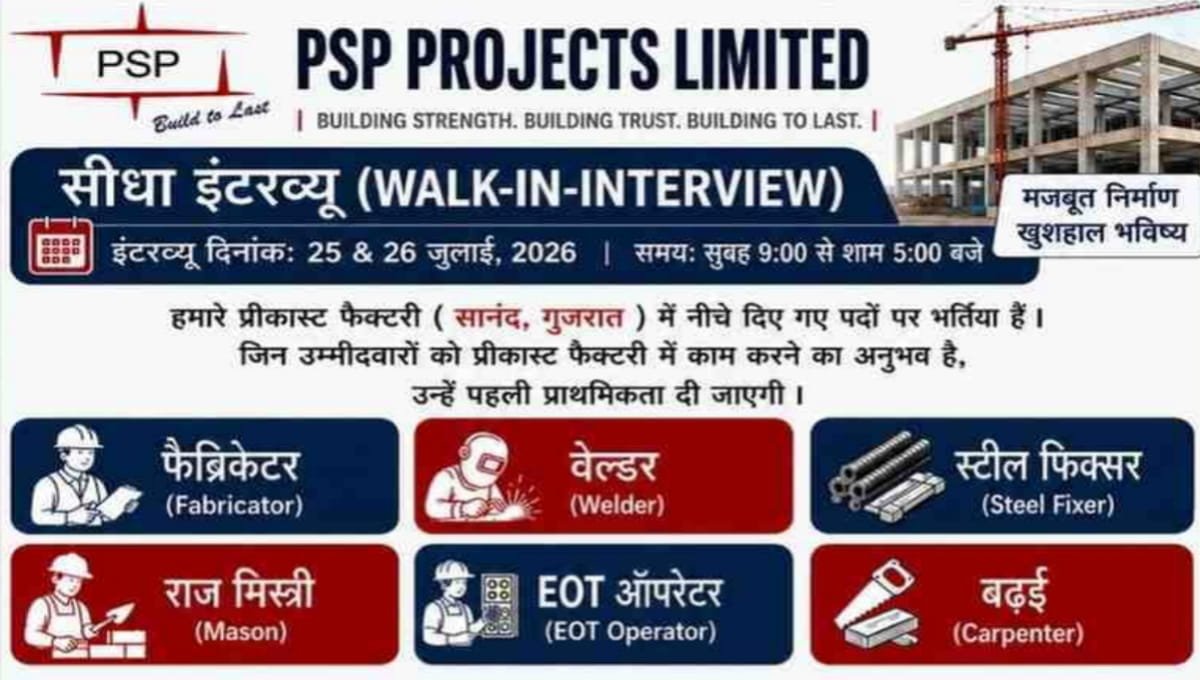 PSP Projects Limited Jobs 2026