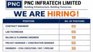 PNC Infratech Recruitment 2026