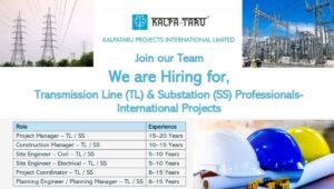 Kalpataru Projects International Hiring