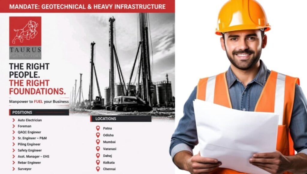 Taurus Contractors Pvt Ltd Vacancy