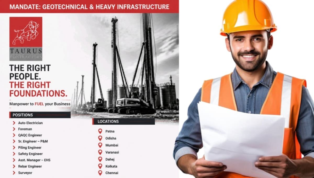 Taurus Contractors Pvt Ltd Vacancy