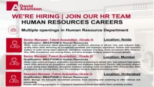 David Adamson Group Jobs 2026