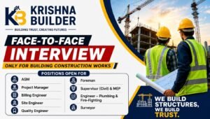 Krishna Builder Latest Job Vacancy 2026