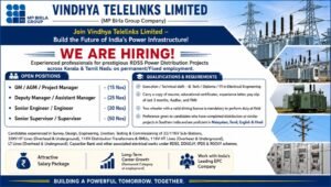 Vindhya Telelinks Limited Walk-in Interview August 2026