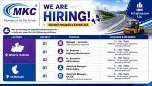 MKC Infrastructure Ltd Recruitment 2026