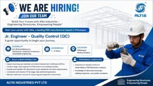 Altis Industries Recruitment 2026
