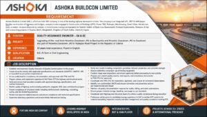 Ashoka Buildcon Limited Hiring 2026