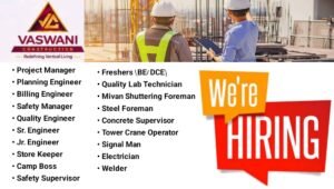 Vaswani Construction Job Vacancy