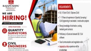 Rajapushpa Properties Pvt Ltd Hiring