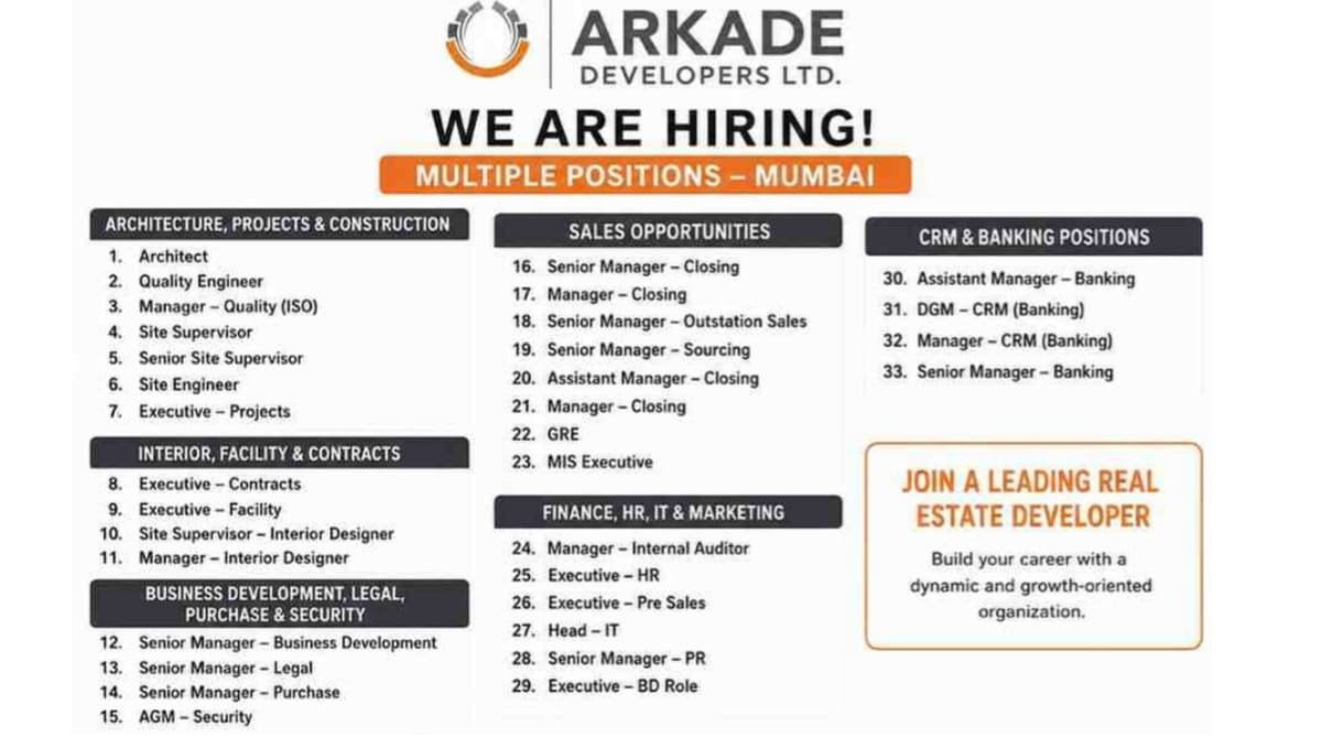 Arkade Hiring 2026