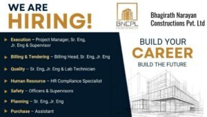 Bhagirath Narayan Constructions Recruitment