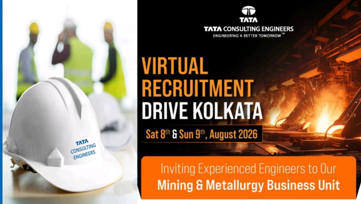 Engineers Virtual Recruitment Drive Kolkata | Inviting Experienced Engineers to our Mining & Metallurgy Business Unit