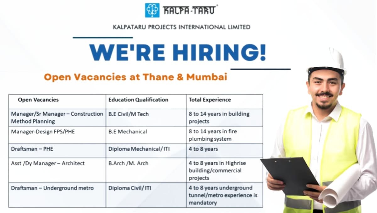 Kalpataru Projects Vacancies
