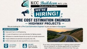 KCC Buildcon Hiring