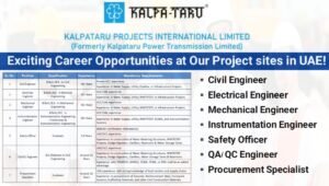 KPIL Exciting Career Opportunities at Our Project sites in UAE