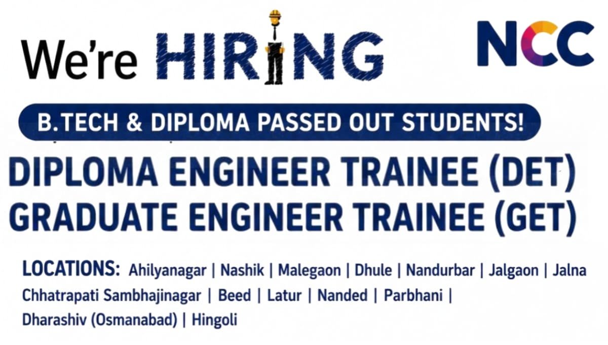 NCC Limited Freshers JobĀ