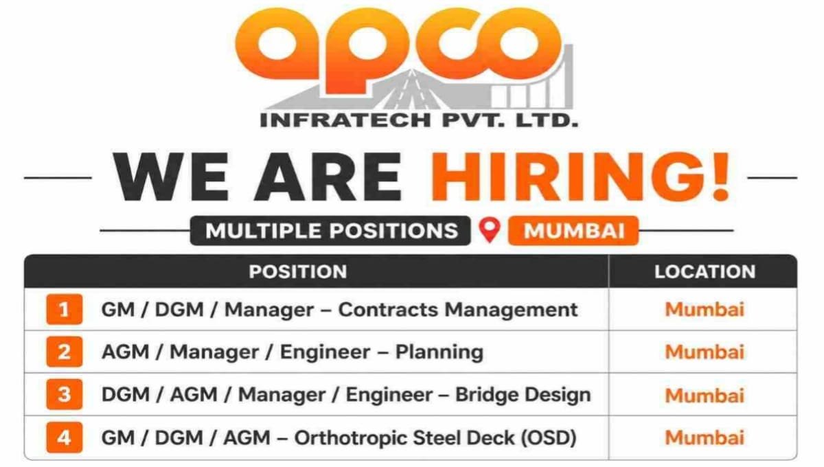APCO Infratech Recruitment